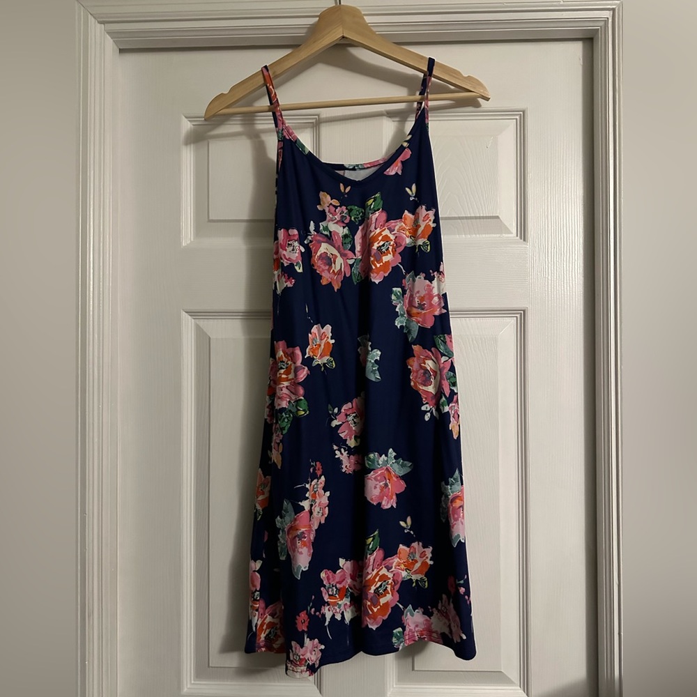 Akihoo Sleeveless Tshirt Dress for Women Casual Summer Scoop Neck Spagetti Strap